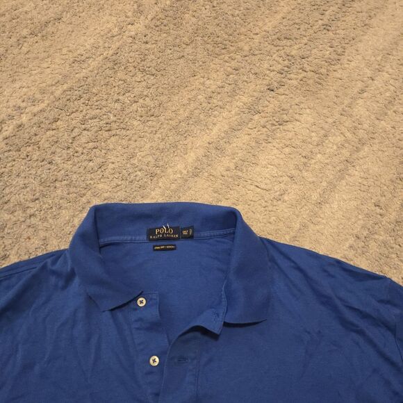 Polo Ralph Lauren Polo Shirt Mens 3XL T Blue Pima Soft Touch Classic Pony Logo - Picture 1 of 5